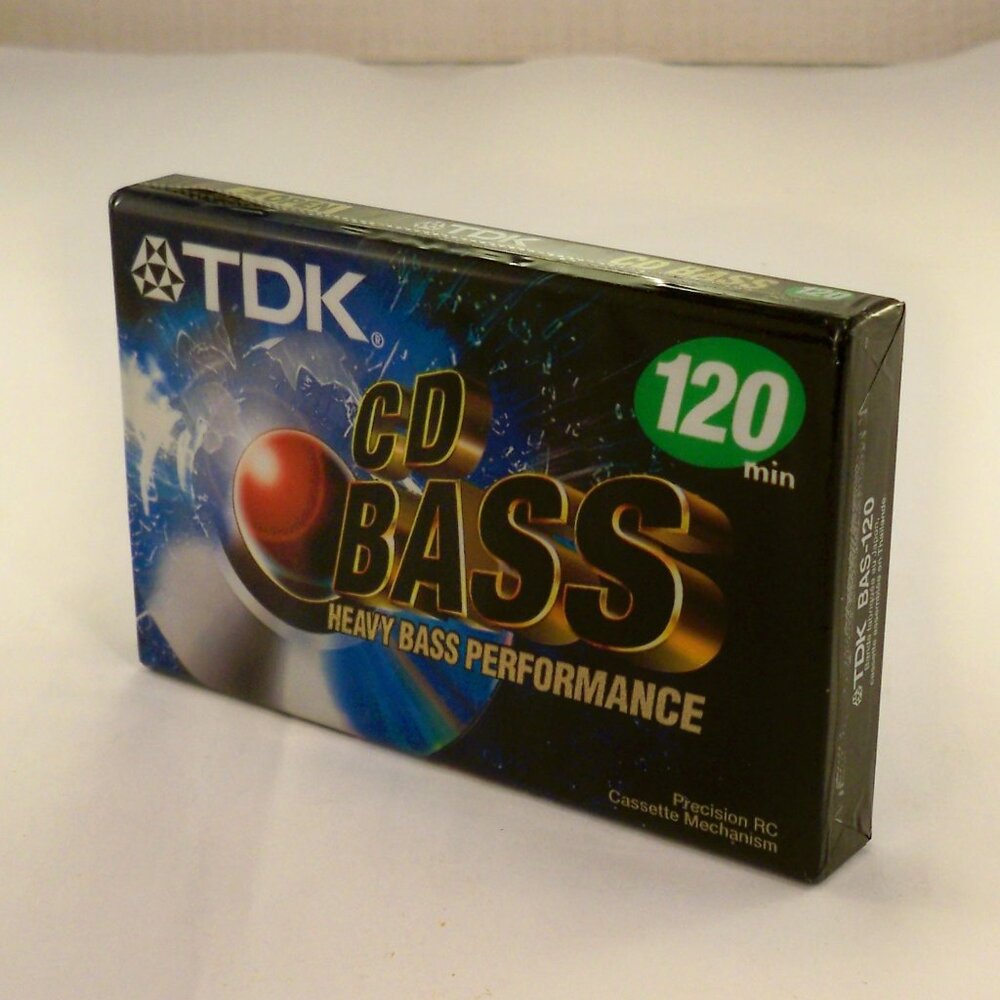 New TDK CD BASS 120min Heavy Bass Performance